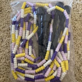 Purple and yellow Double Dutch set item