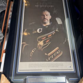 Alexander Ovechkin Autographed Newspaper Cover item