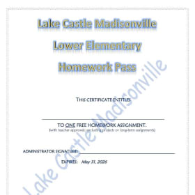 Lower Homework Pass item