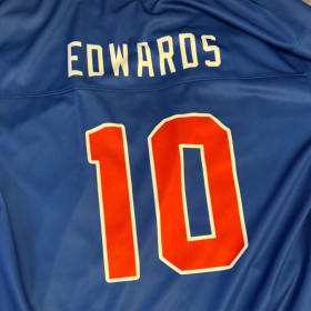 EDWARDS hockey jersey, with screen printed name & number item