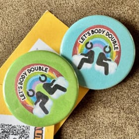 "Let's Body Double" Button item