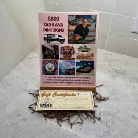 Custom Sign from Old 5 and Dime! $500 item