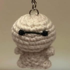 Crochet Baymax Keychain item