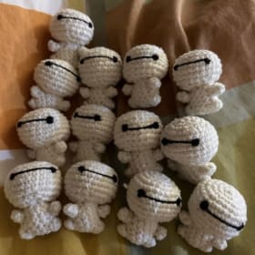 Crochet Baymax Keychain item