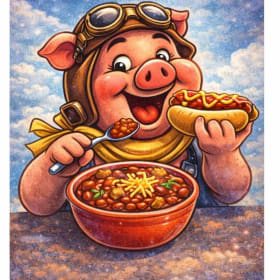 This Little Piggy Ate Hotdogs & Chili item