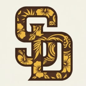 45. The Padres Fan item