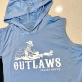 Women hood crop blue - Small item