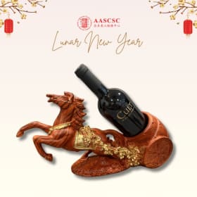 FMV $150 | ELEGANT HORSE CADDY + BEAU VIGNE CULT WINE item