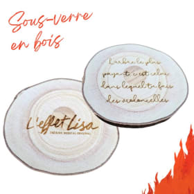 Sous-verre en bois - L'arbre le plus payant... item