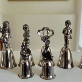 Reed & Barton Silver-Plated Figural Handle Hand Bells item