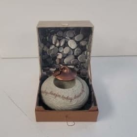 Whispering Winds "Live for Today" Memorial Tealite Stone item