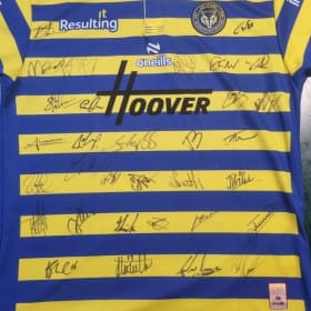 Warrington Wolves Multi-Signed 150 Years Commemorative Shirt item