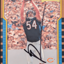 Brian Urlacher Hand-Signed and Framed Rookie Card Display item