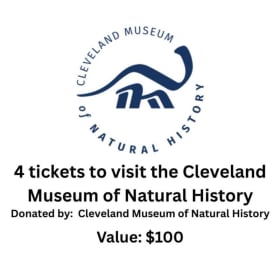 4 Tickets - Cleveland Museum of Natural History item