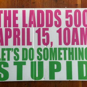 Let's Do Something Stupid Sign dated April 15 item