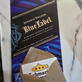 One chance at Johnny Wallker Blue & $100 submarine house item