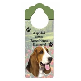 Sign - Basset Hound Doorknob item