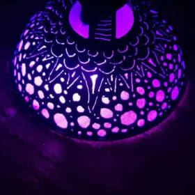 Plasma Cut Metal Lamp item