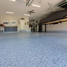 Epoxy Flake Floor For 2 Car Garage - item