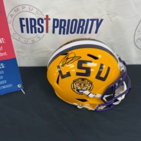 Odell Beckham Jr Signed LSU Helmet item