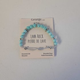 Light Blue Lava Rock Essential Oil Bracelet item
