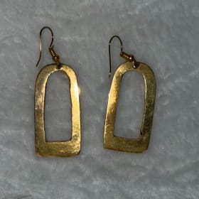Brass arch window earring (item 20) item