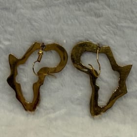 Brass African Earring (item 24) item