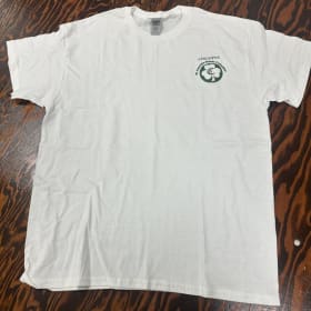 Photo of Cotton Logo White Short-sleeved Shirt