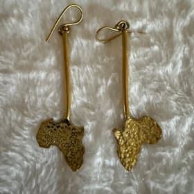 Africa brass earring (51) item