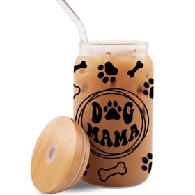 Dog Mom Glass item