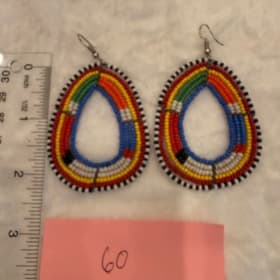Beaded hoop earring Kenya, (item 60) item