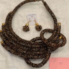 Bracelet, earring, bracelet, beaded, (item 71) item