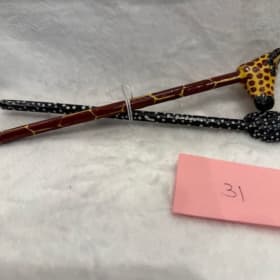 31: Giraffe and Guinea hen pencils item