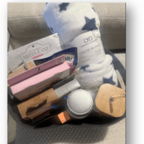 Cozy spa basket item