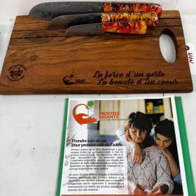 Exceptionnel ensemble de Couteau Custom St-Mathieu du Parc item