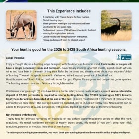 South Africa Safaris ($12,600) item