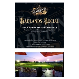 Badlands Golf Social Package (For Up to 30 Golfers) item