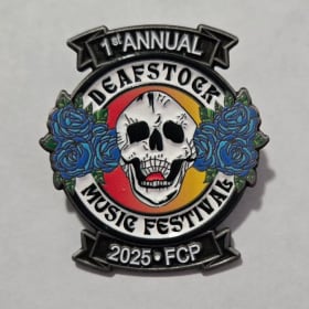 Authenicated Deafstock Pin item