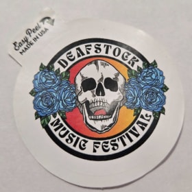 SMALL Deafstock Sticker item