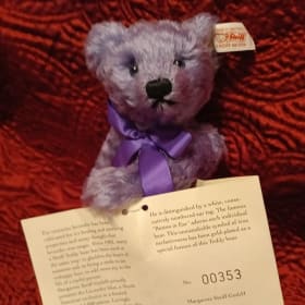 Limited Edition Lavender Steiff Teddy Bear item