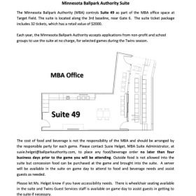 MN Twins Suite for 32 people item