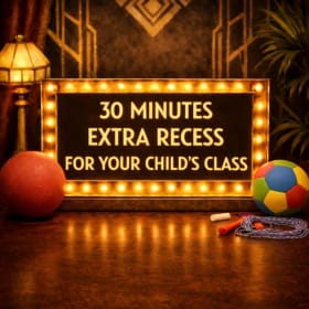 One 30 Minutes Extra Recess for Your Child’s Class item