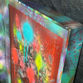 California Edge: Wasted Paint - Abstract Colorful Bouquet item