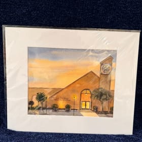 Municipal Services Building Watercolor Painting item