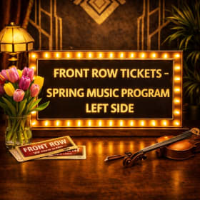10 Front Row Audience Seats – Spring Music Program item