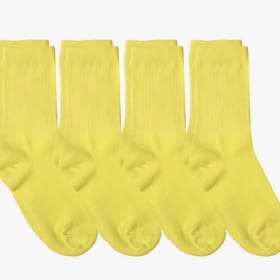 Crew Length Solid Color Socks item