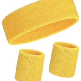 Sweatband set- 1 headband 2 wristbands item
