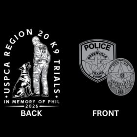 SIZE MEDIUM - 2026 K9 Trials T-Shirt item