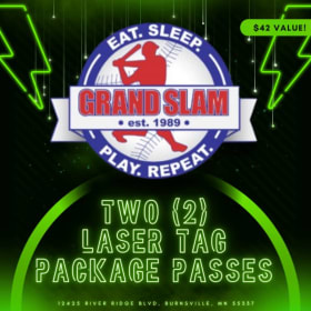 TWO (2) Laser Tag Package Passes at GRAND SLAM! item