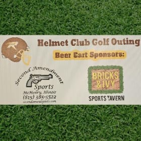 Beer Cart Sign Sponsor item